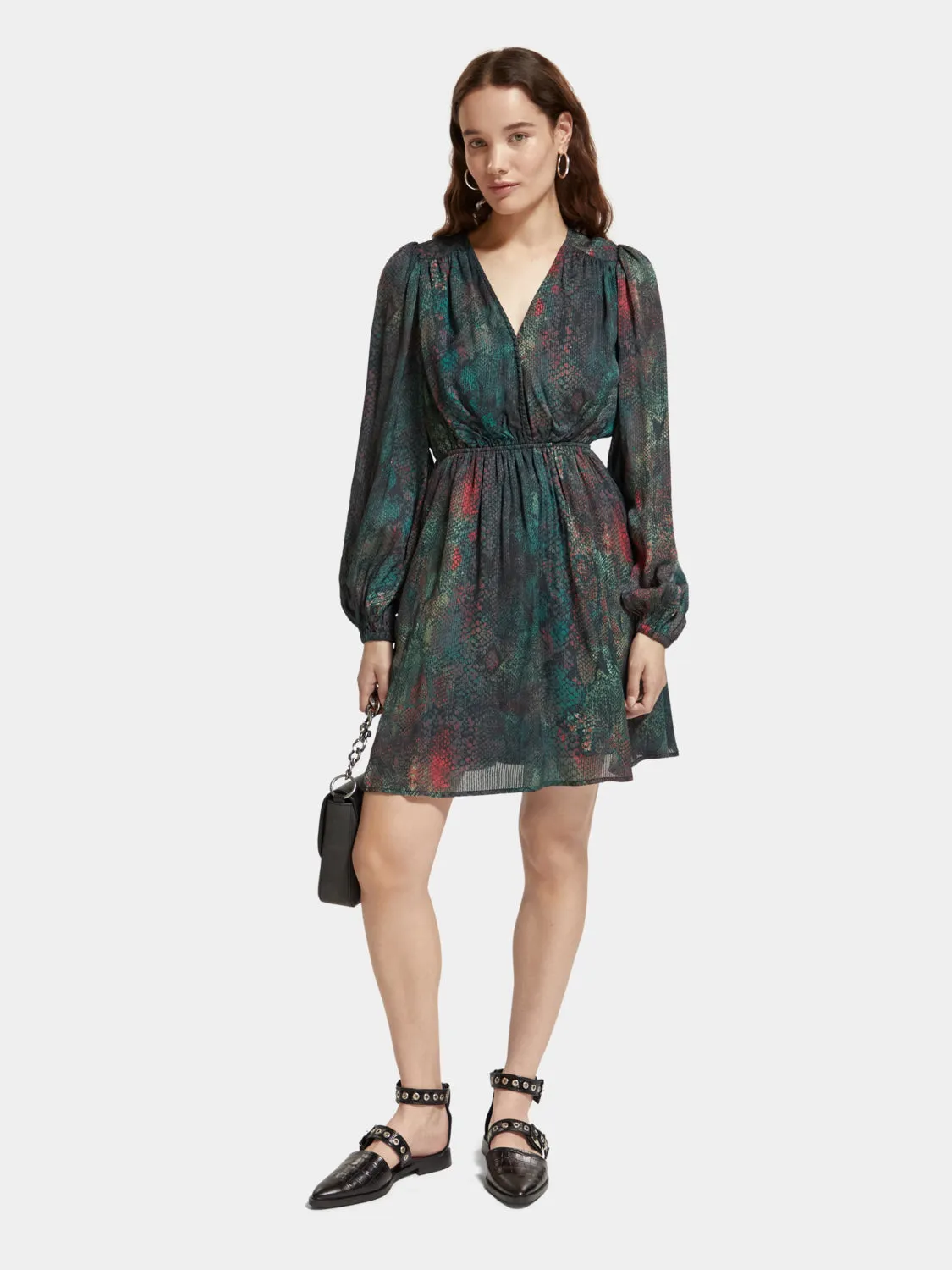 Balloon sleeve mini dress sold by Scotch and Soda product image thumbnail 5