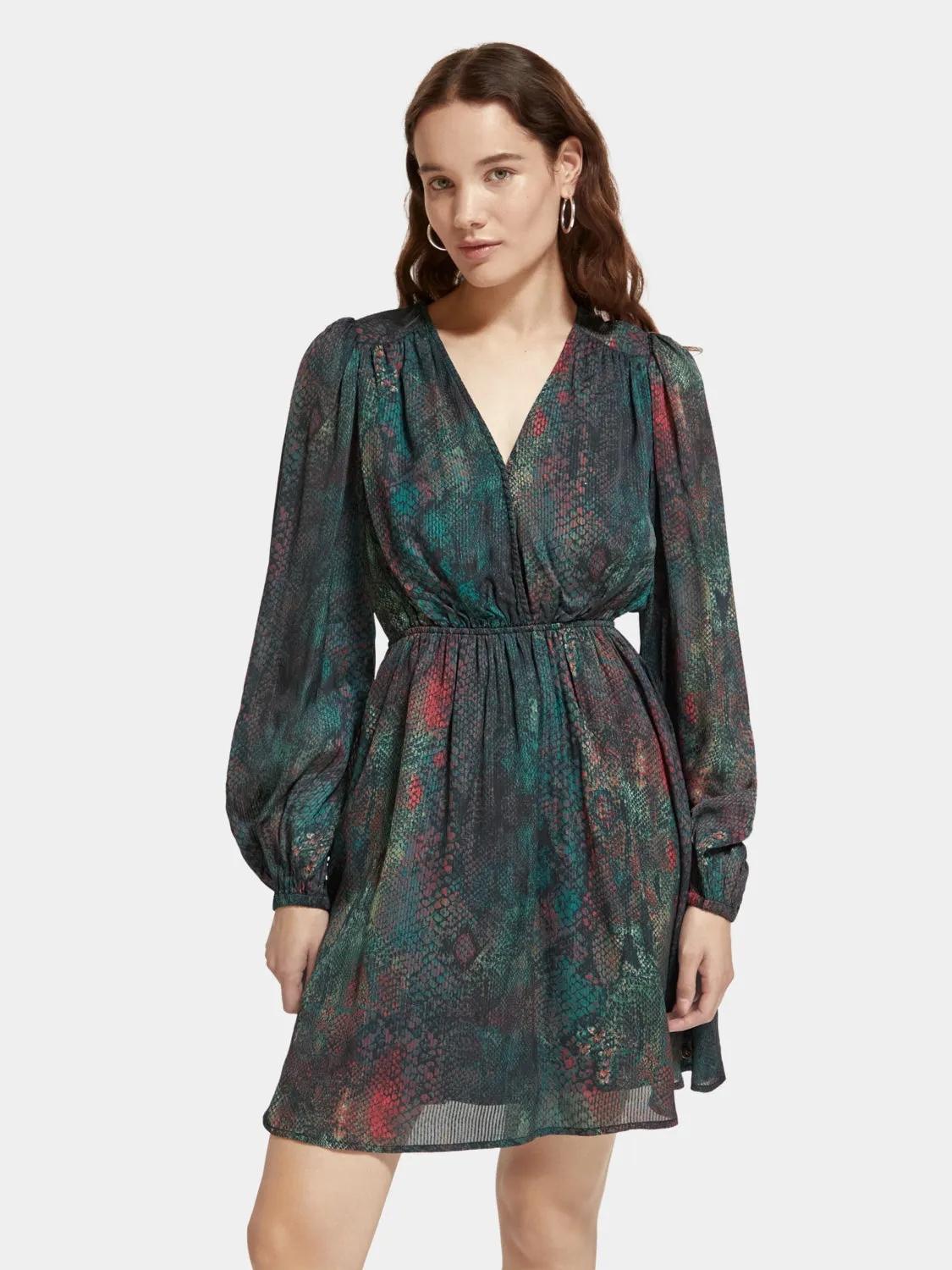 Balloon sleeve mini dress sold by Scotch and Soda
