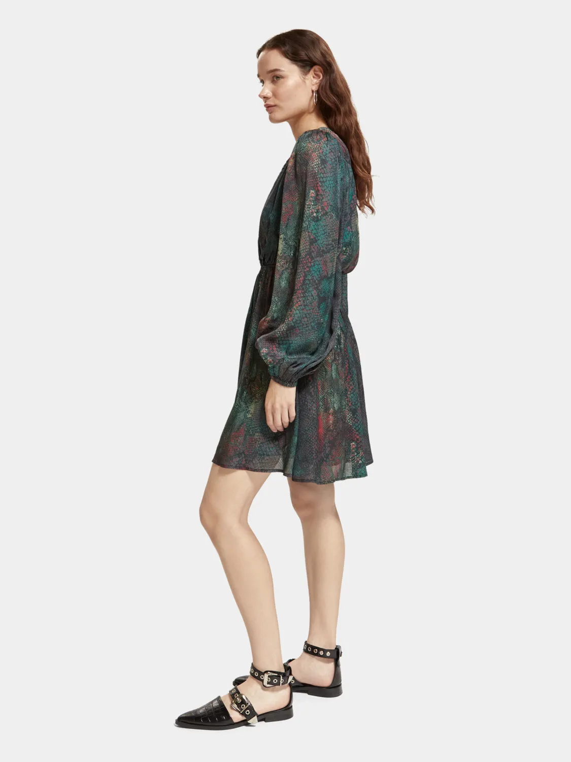 Balloon sleeve mini dress sold by Scotch and Soda product image thumbnail 4