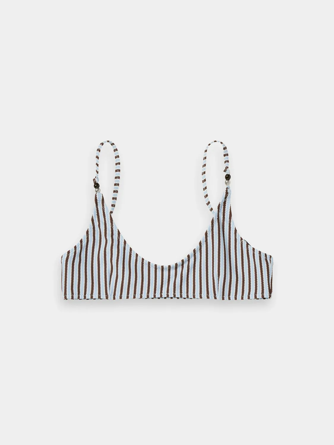 Striped bikini top sold by Scotch and Soda