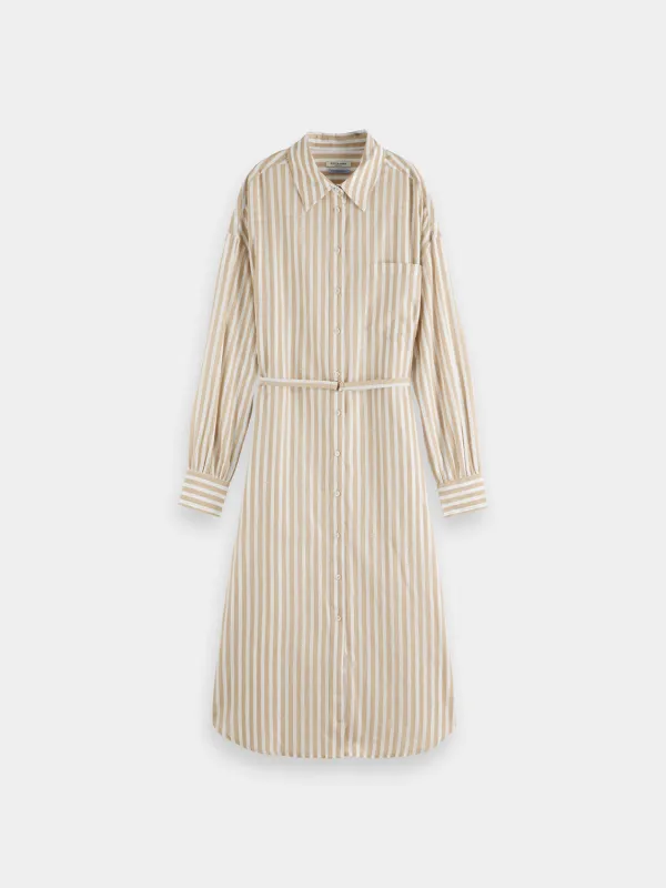 Striped midi shirt dress sold by Scotch and Soda