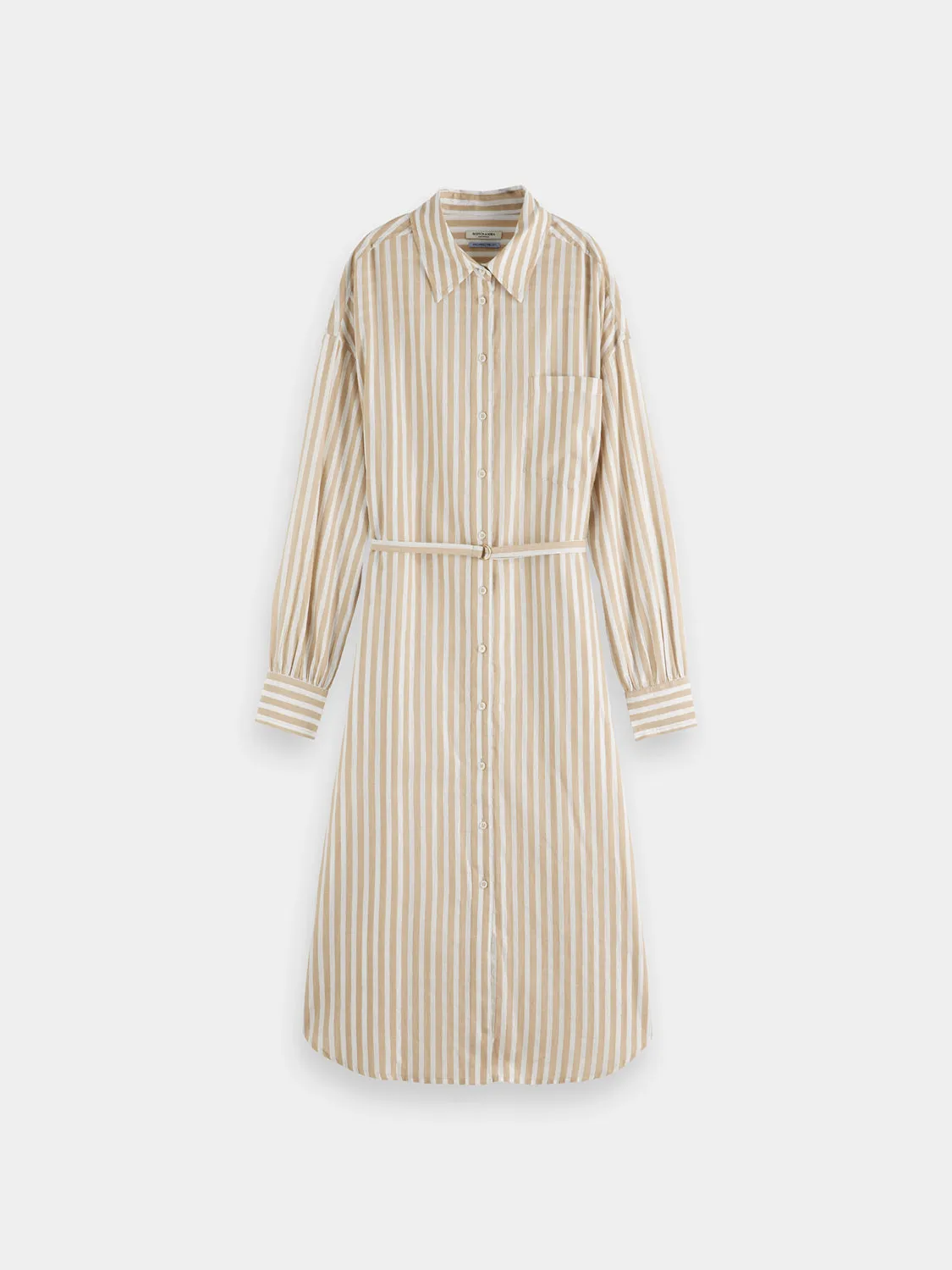 Striped midi shirt dress sold by Scotch & Soda