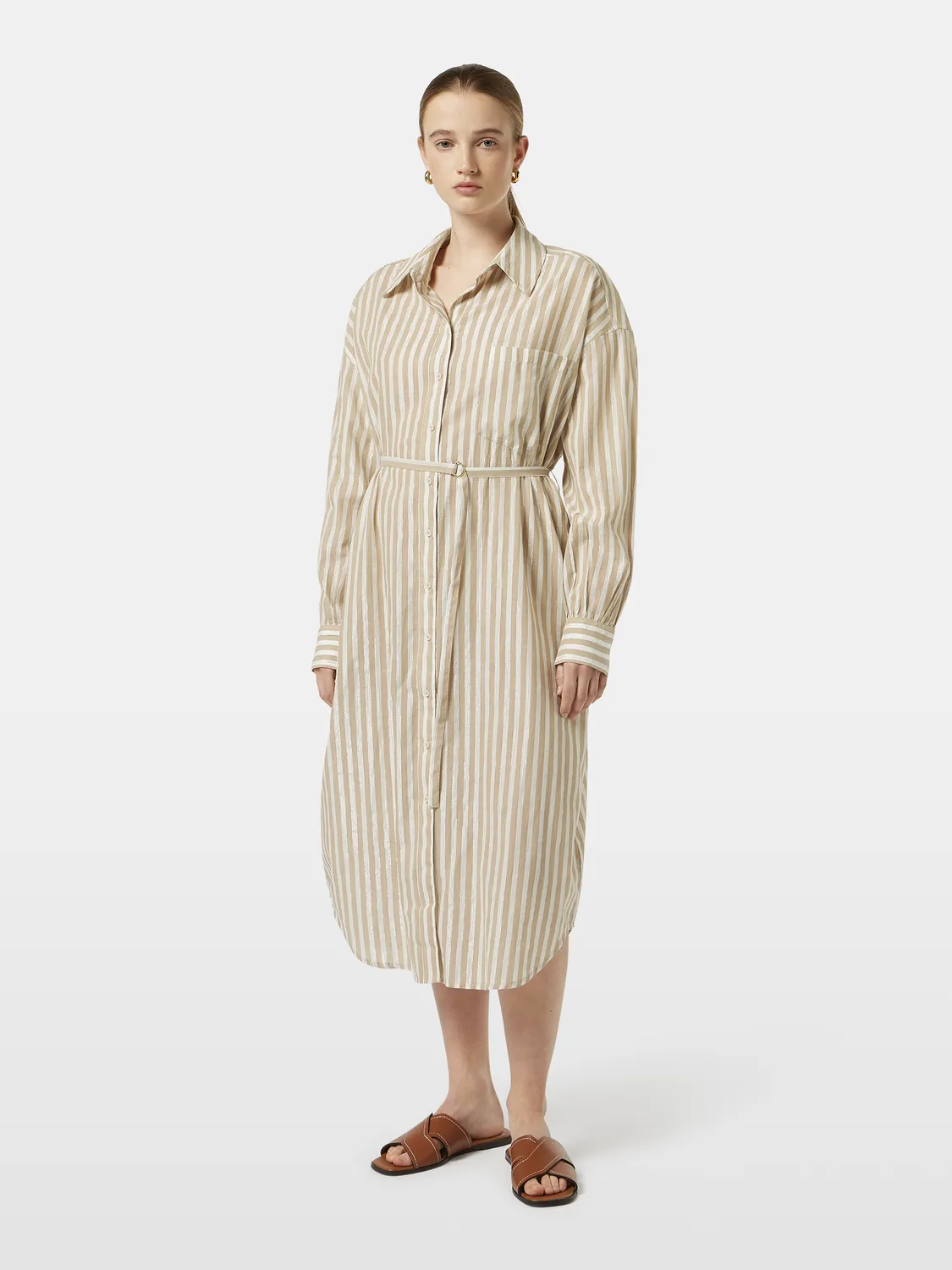 Striped midi shirt dress sold by Scotch & Soda product image thumbnail 2