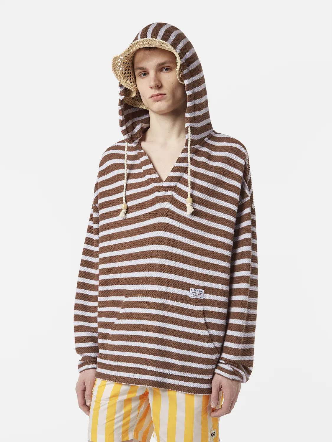 Striped terry hoodie sold by Scotch & Soda product image thumbnail 3