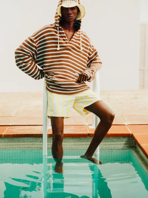 Striped terry hoodie sold by Scotch and Soda
