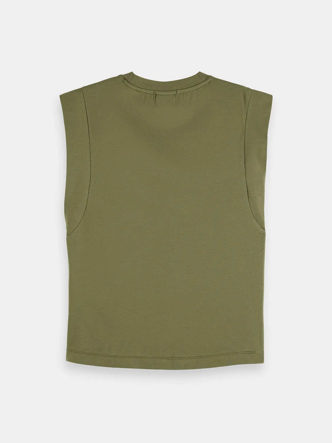 Sleeveless mercerised t-shirt sold by Scotch and Soda product image thumbnail 2