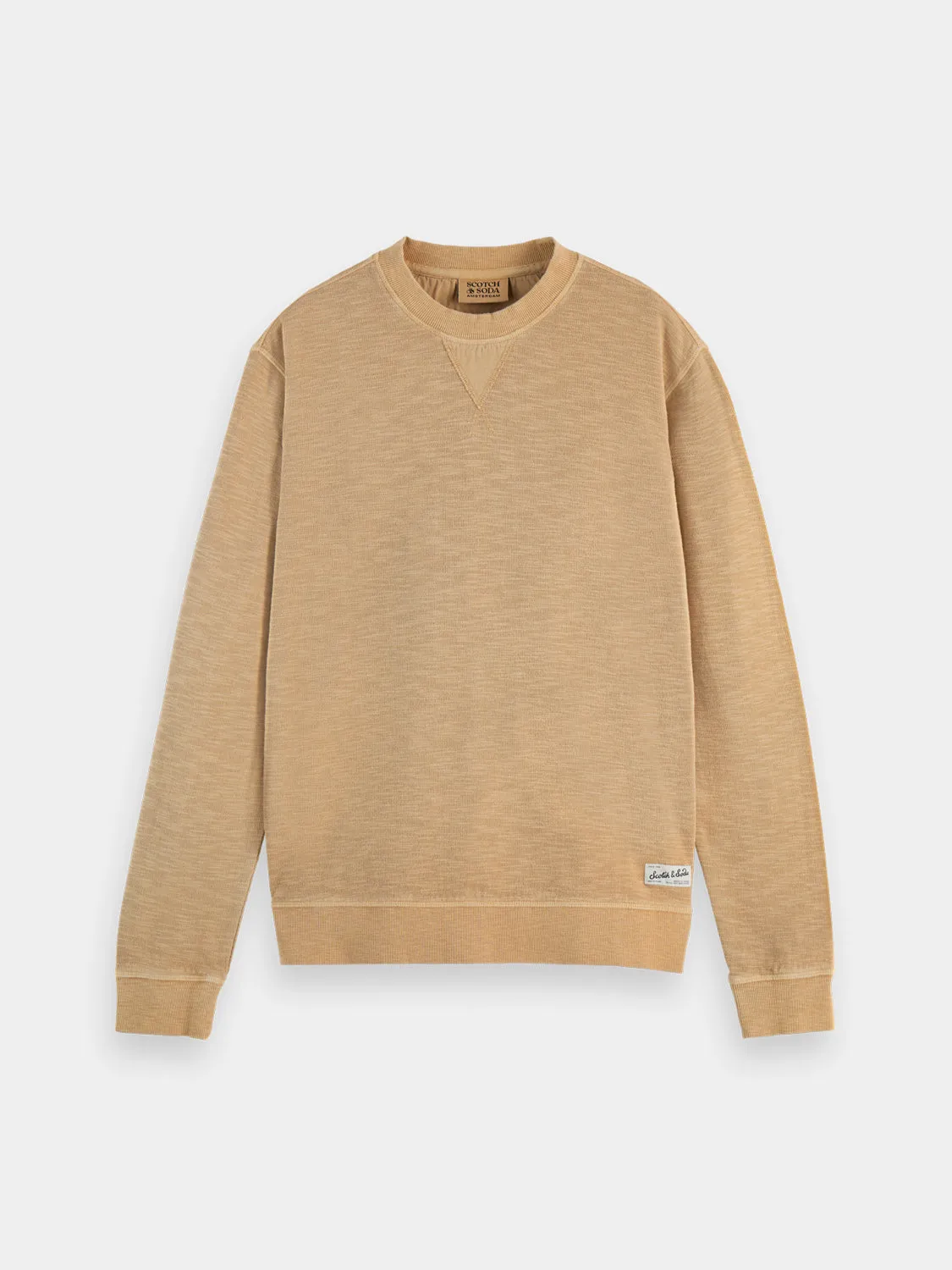 Garment-dyed sweatshirt sold by Scotch & Soda