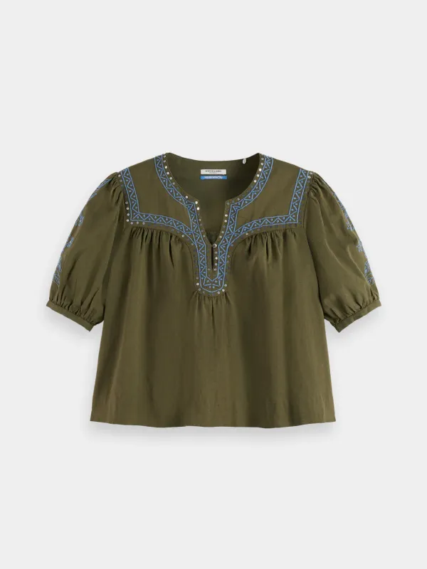 Embroidered top sold by Scotch & Soda