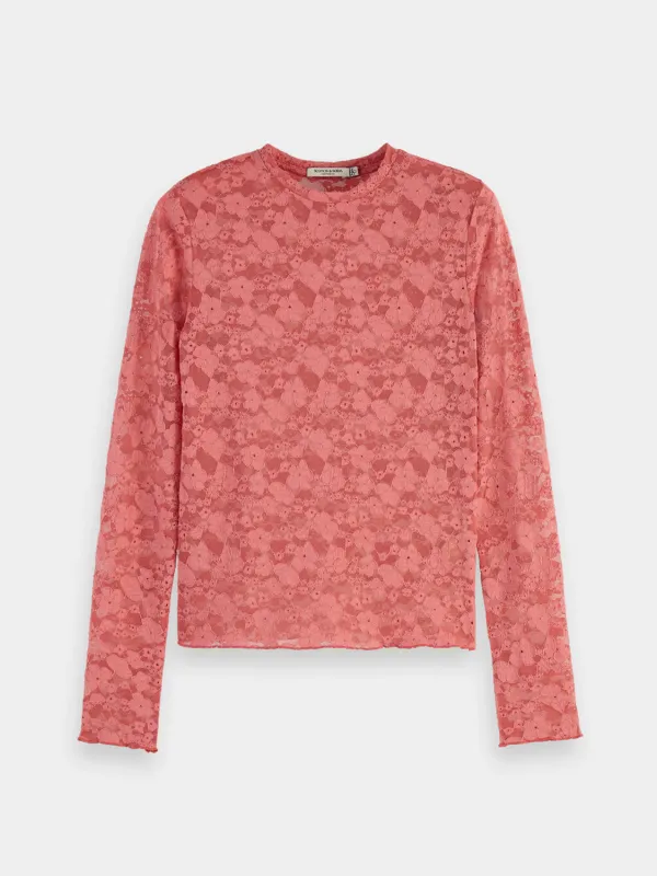 Floral lace top sold by Scotch and Soda