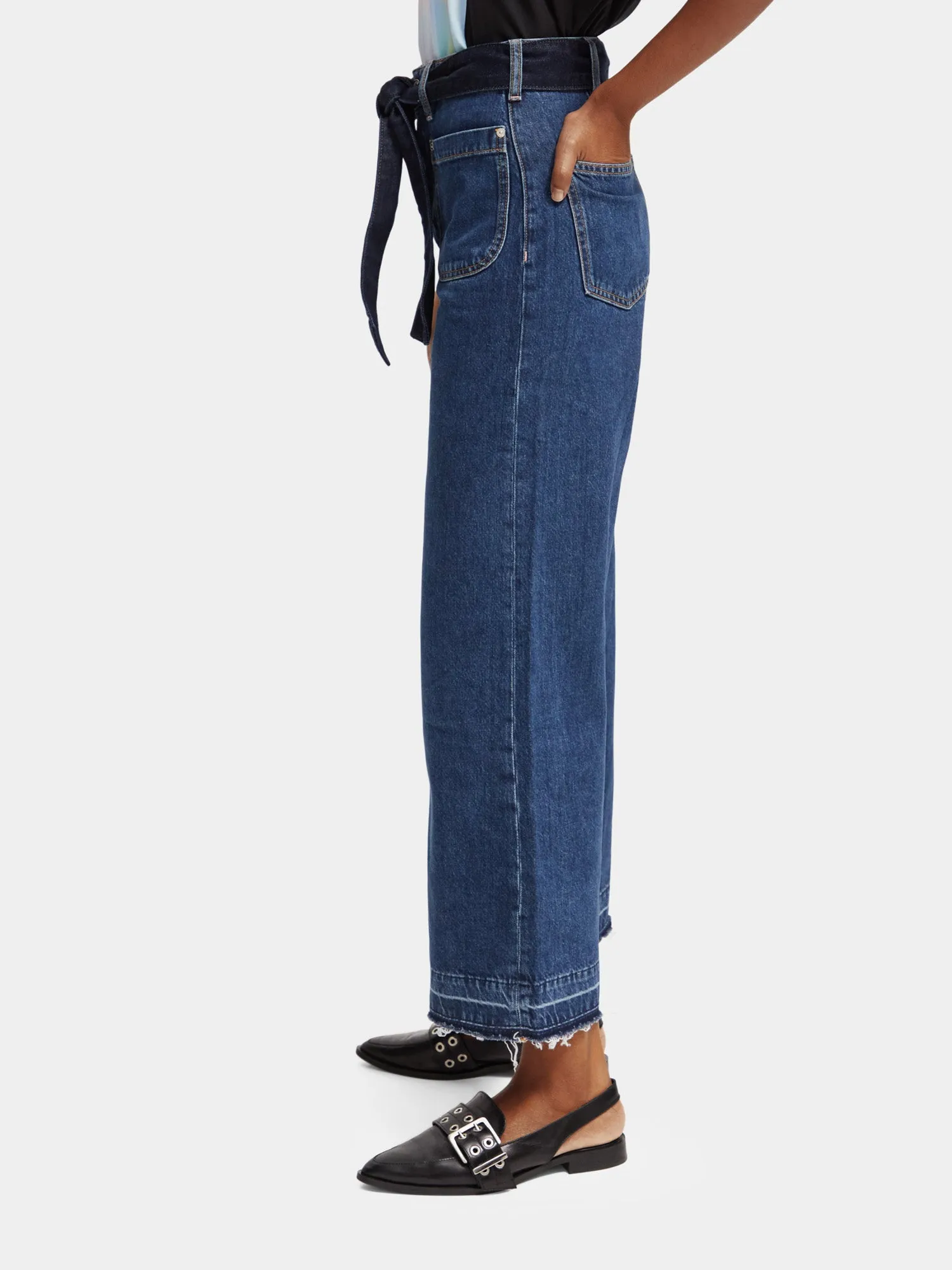 Wave cropped flare jeans sold by Scotch and Soda product image thumbnail 4
