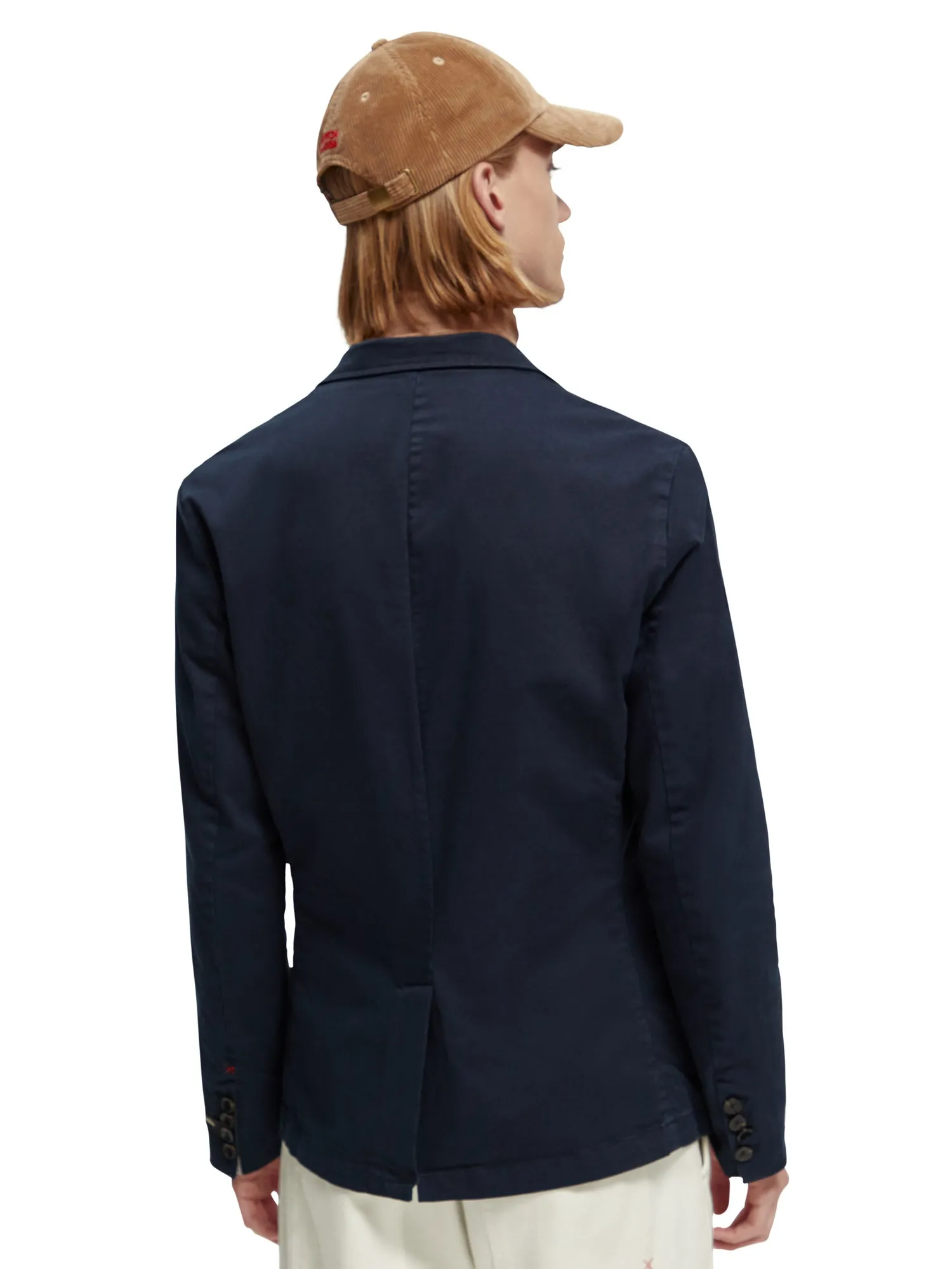 Structured garment-dyed cotton-blend blazer sold by Scotch & Soda product image thumbnail 3