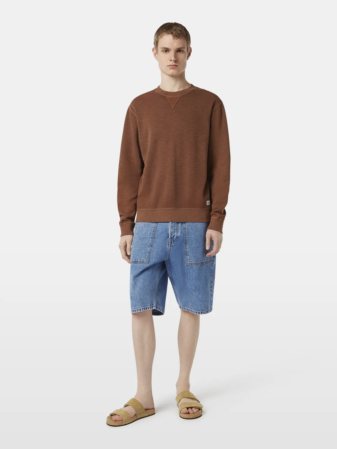 Garment-dyed sweatshirt sold by Scotch and Soda product image thumbnail 4