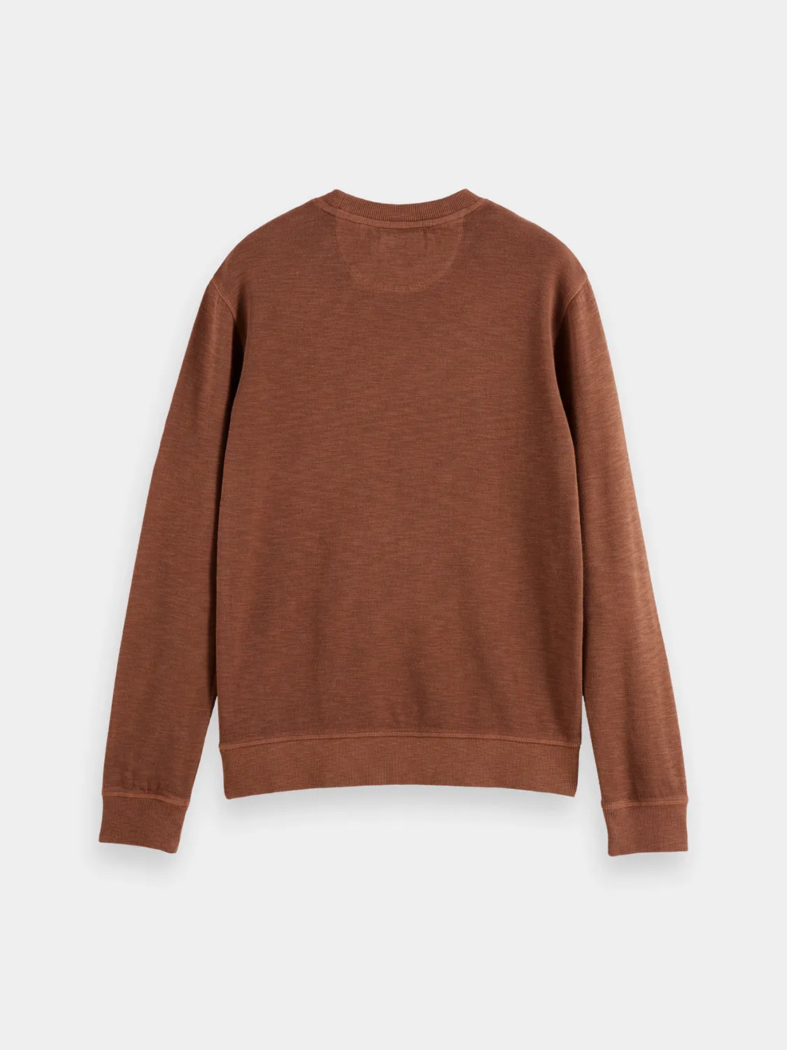 Garment-dyed sweatshirt sold by Scotch and Soda product image thumbnail 5