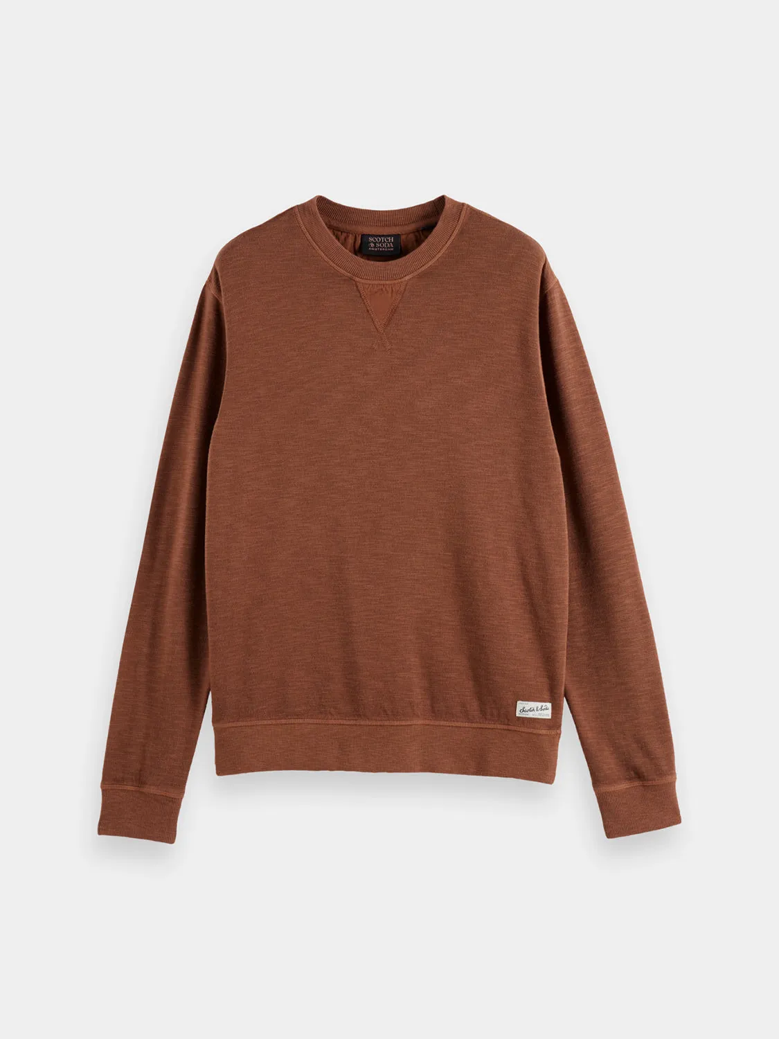 Garment-dyed sweatshirt sold by Scotch and Soda