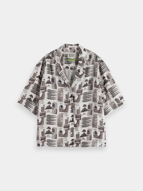 Printed short sleeved shirt sold by Scotch & Soda