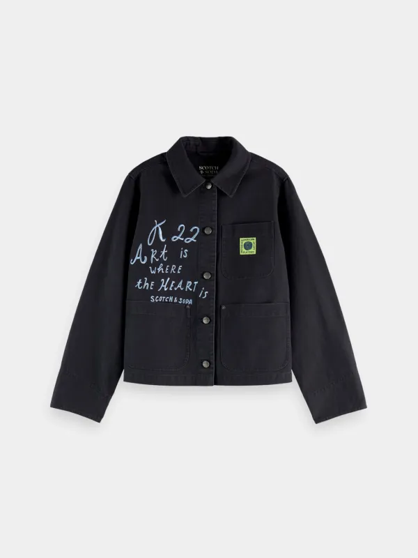 Washed workwear jacket made by Scotch & Soda