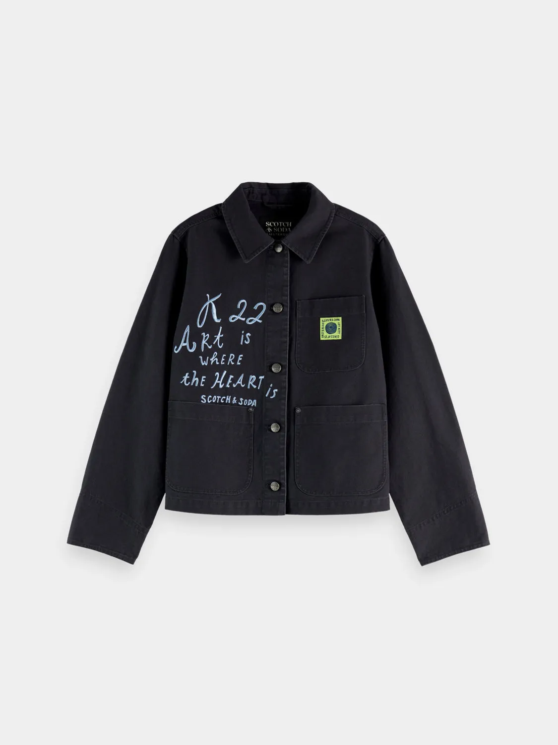 Washed workwear jacket sold by Scotch & Soda