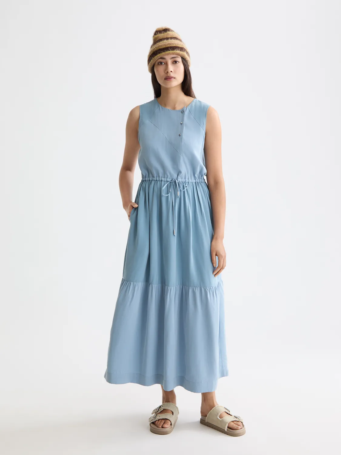 Midi dress with gathered waist sold by Scotch & Soda product image thumbnail 3