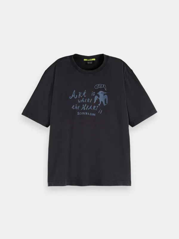 Washed artwork t-shirt made by Scotch & Soda