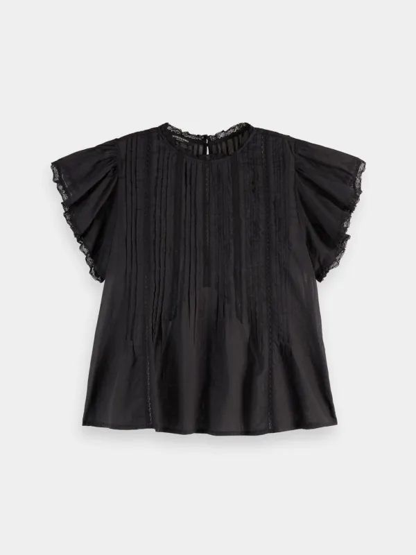 Butterfly sleeve top sold by Scotch and Soda