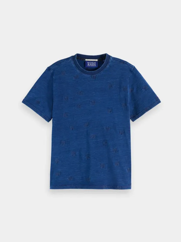 Washed indigo t-shirt sold by Scotch and Soda