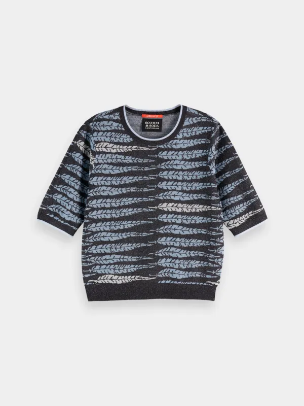 Lurex jacquard top sold by Scotch and Soda