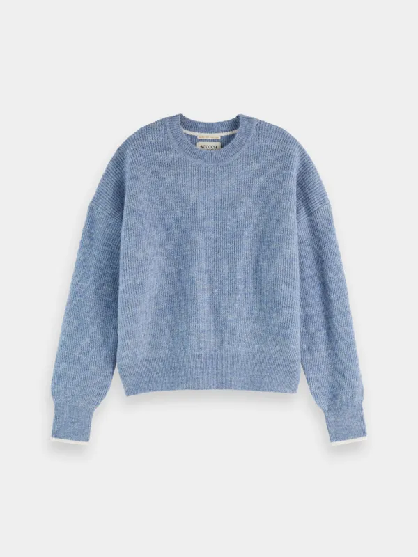 Fuzzy crewneck pullover sold by Scotch and Soda