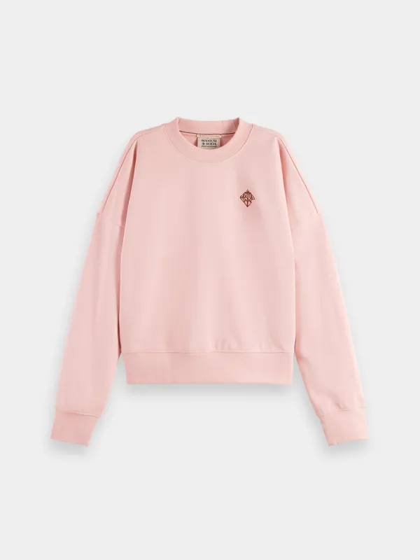 Embroidered logo sweatshirt sold by Scotch and Soda