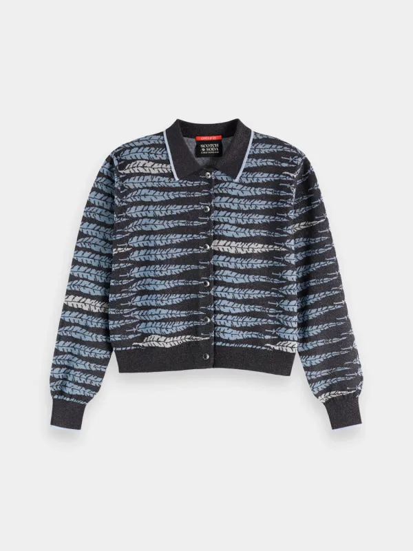 Lurex jacquard cardigan made by Scotch & Soda