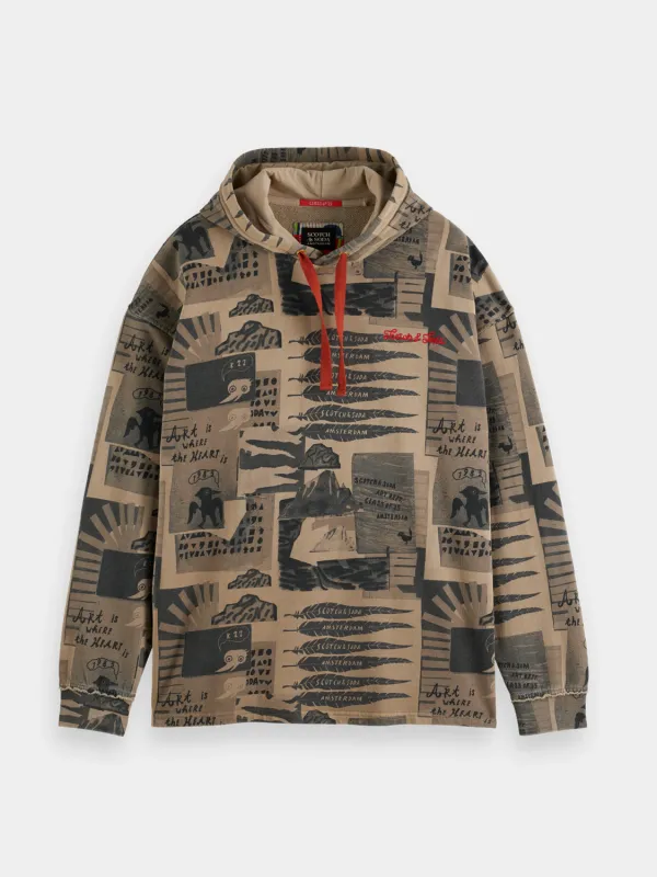 Printed hoodie sold by Scotch and Soda