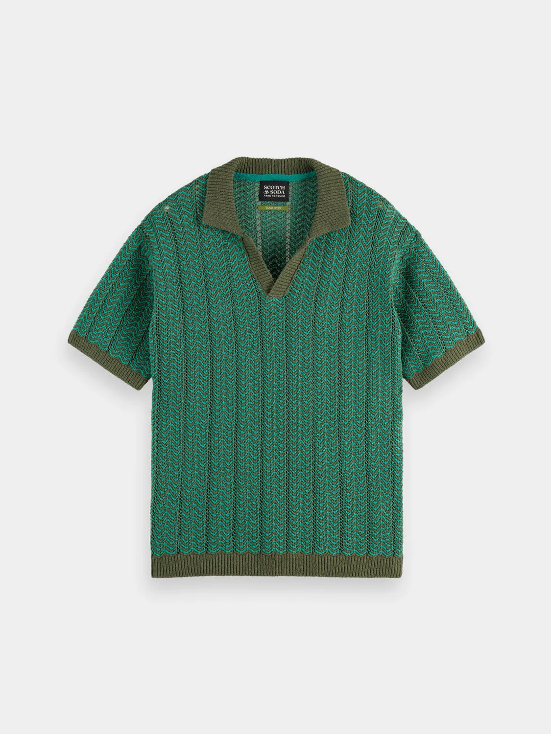 Knitted v-neck polo sold by Scotch & Soda