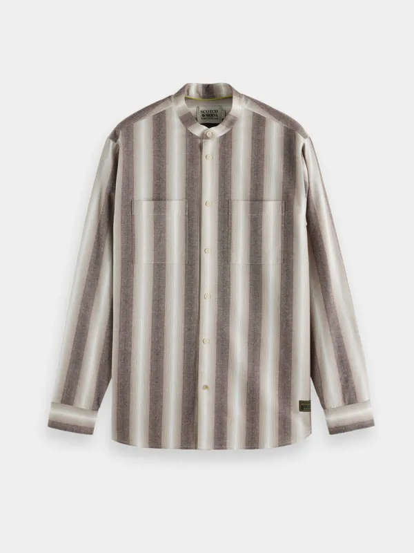 Shadow-striped cotton shirt sold by Scotch & Soda