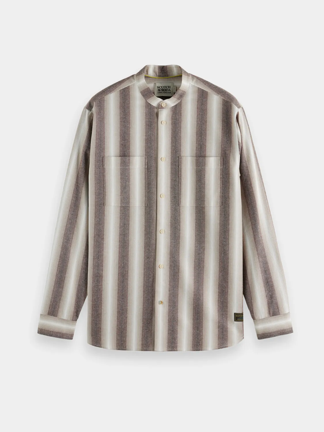 Shadow-striped cotton shirt sold by Scotch & Soda