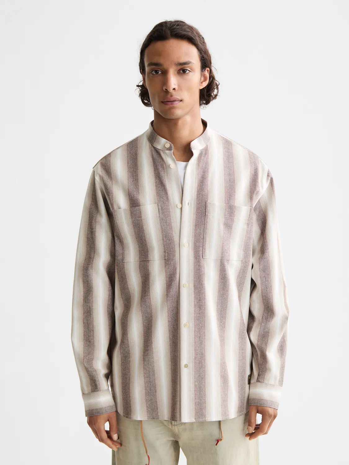 Shadow-striped cotton shirt sold by Scotch & Soda product image thumbnail 2