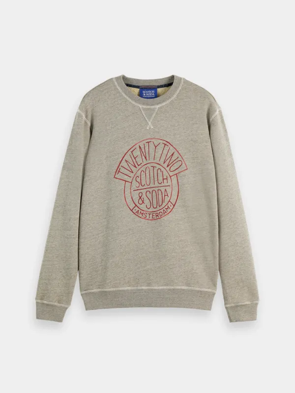 Washed artwork sweatshirt made by Scotch & Soda