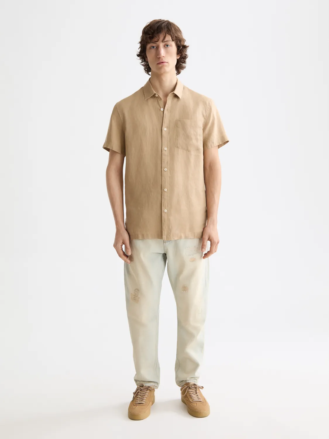 Short sleeved linen shirt sold by Scotch & Soda product image thumbnail 4