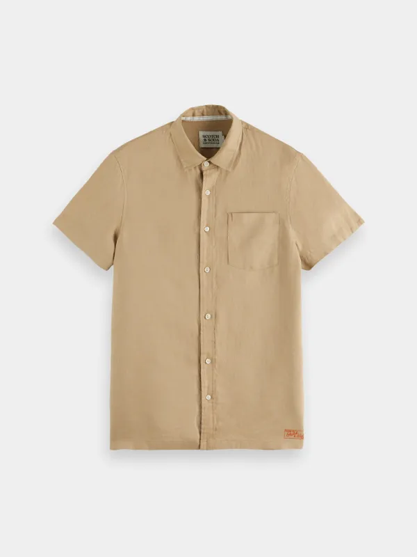 Short sleeved linen shirt sold by Scotch & Soda