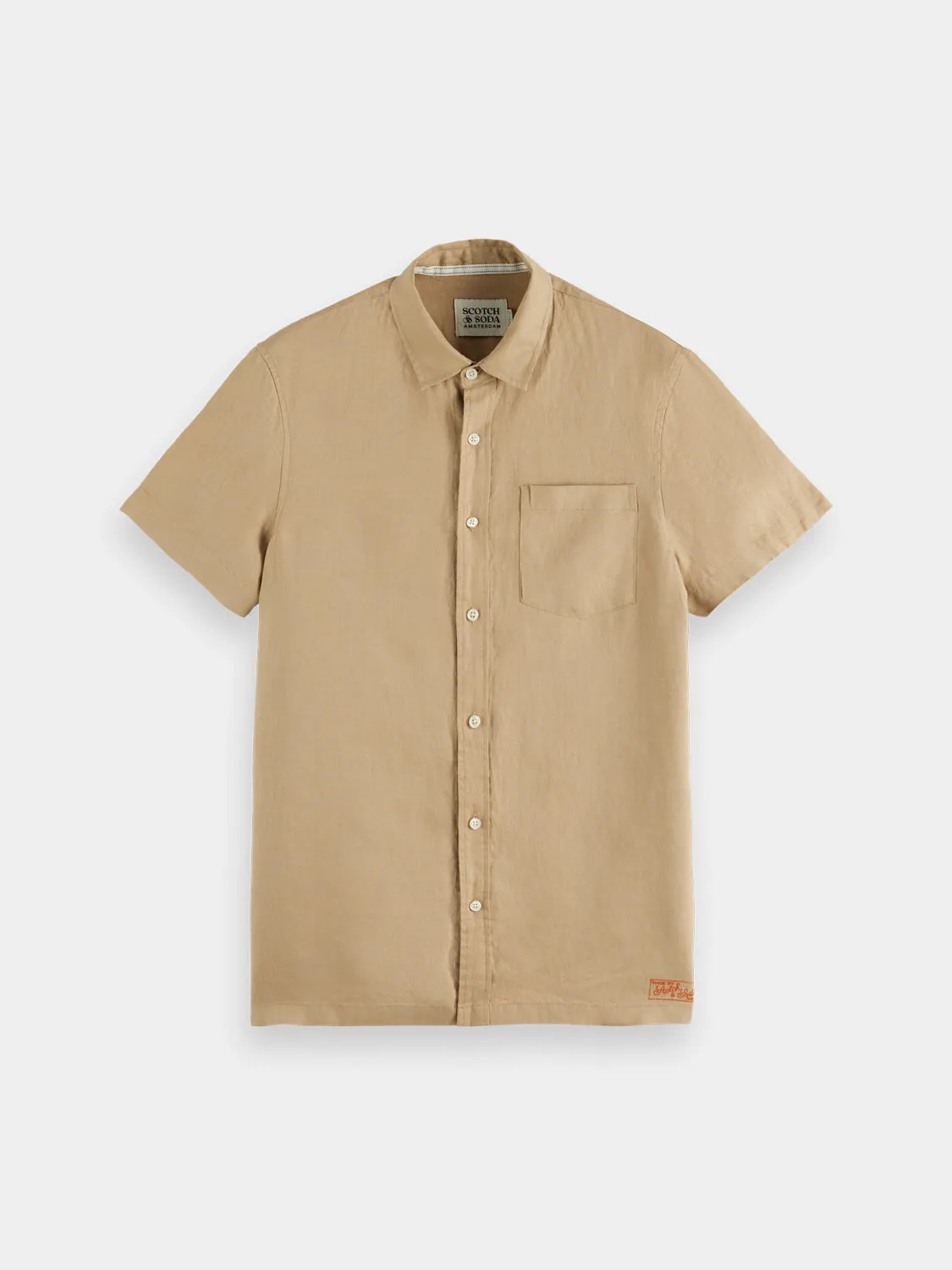 Short sleeved linen shirt sold by Scotch & Soda