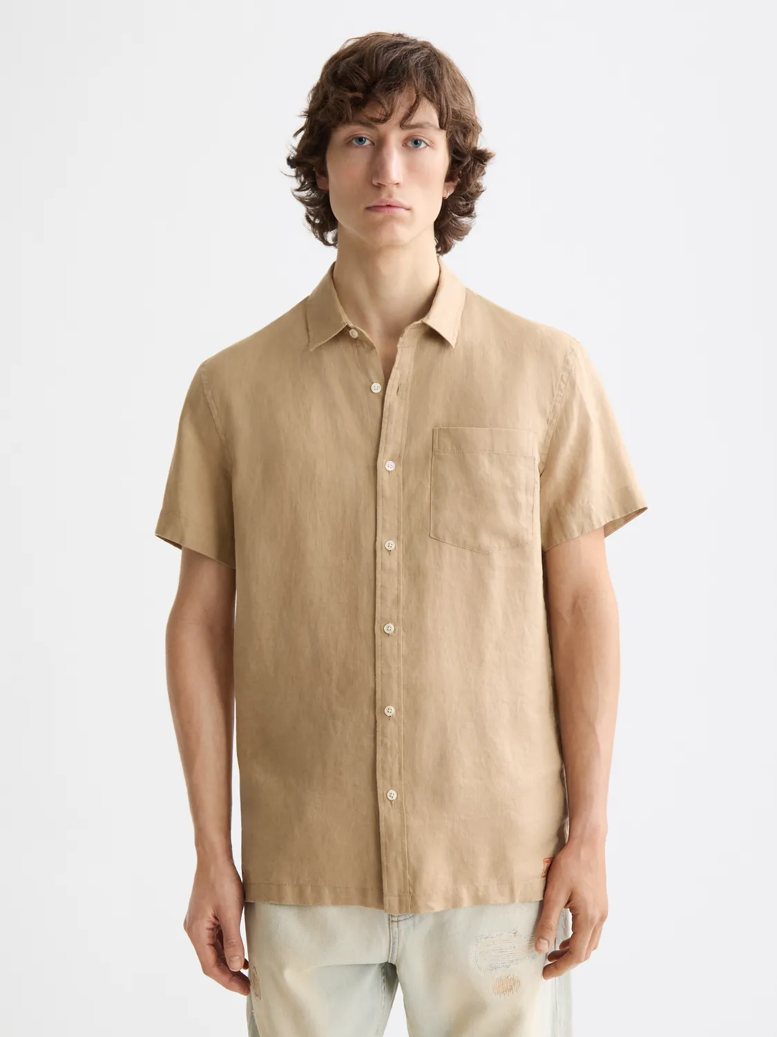 Short sleeved linen shirt sold by Scotch & Soda product image thumbnail 2