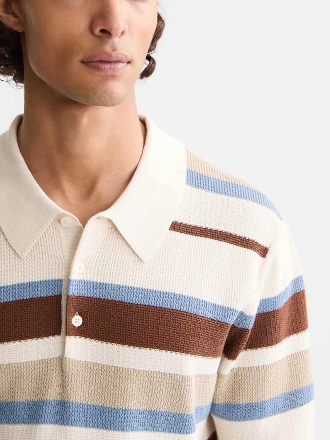 Knitted striped polo sold by Scotch and Soda product image thumbnail 5