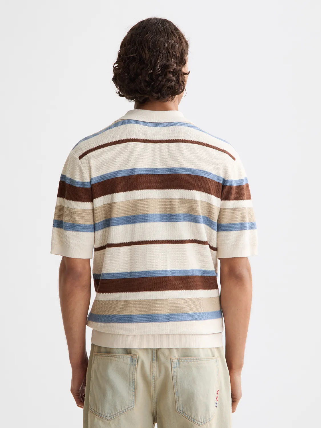 Knitted striped polo sold by Scotch and Soda product image thumbnail 3