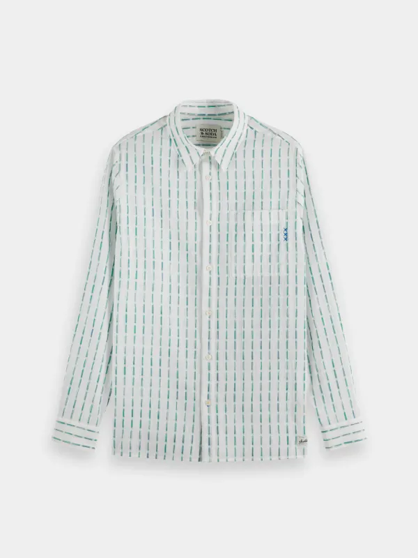 Striped cotton-voile shirt sold by Scotch & Soda