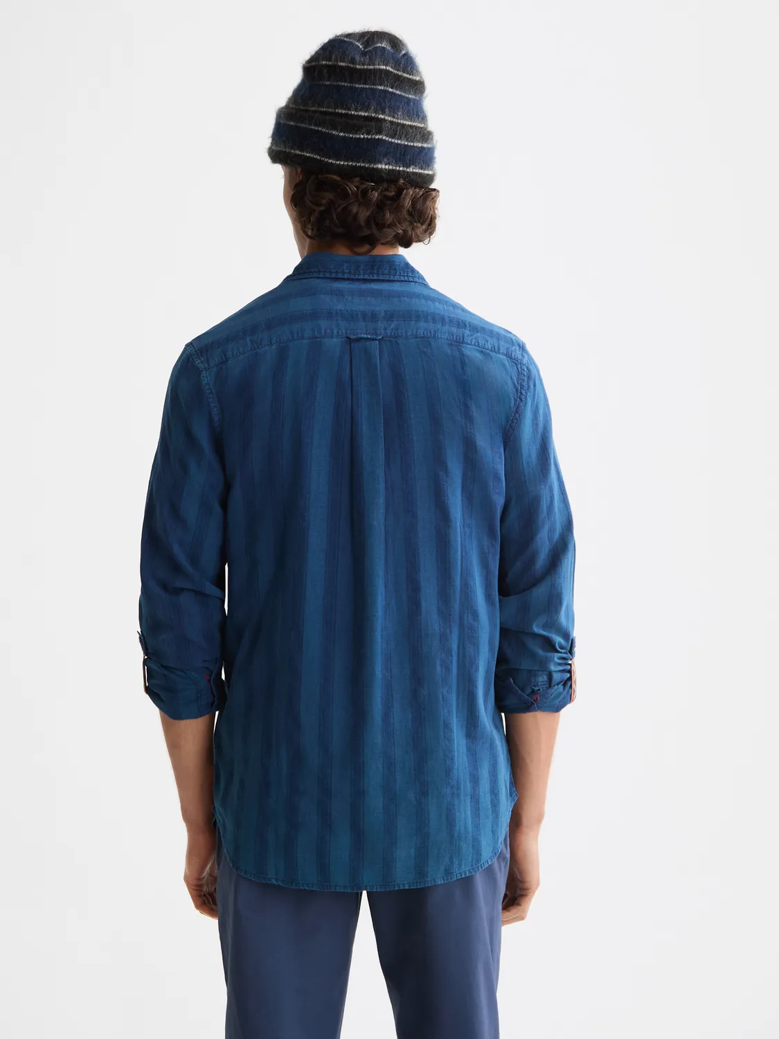 Textured indigo shirt sold by Scotch and Soda product image thumbnail 3