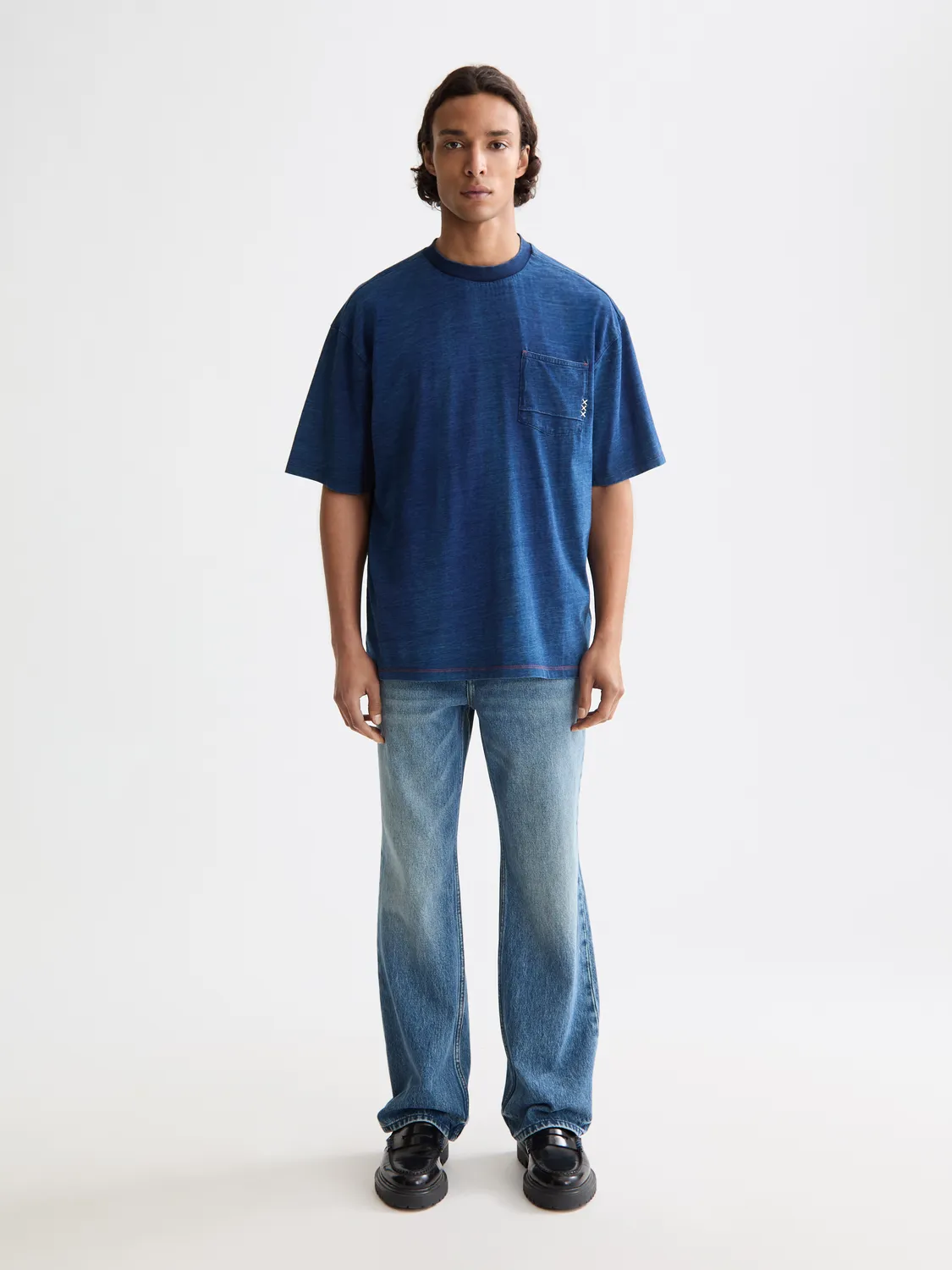 Washed indigo t-shirt sold by Scotch & Soda product image thumbnail 4
