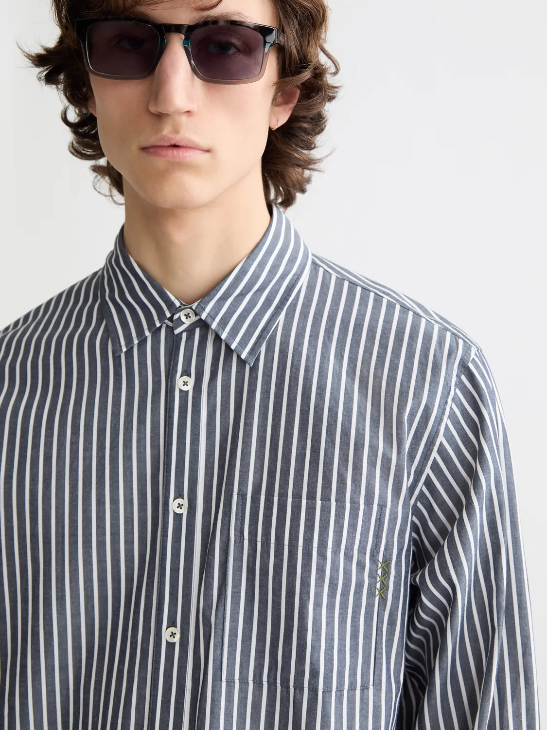 Striped poplin shirt sold by Scotch & Soda product image thumbnail 5