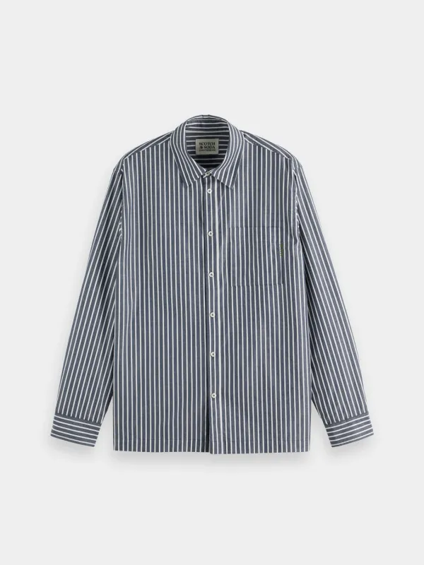 Striped poplin shirt sold by Scotch & Soda