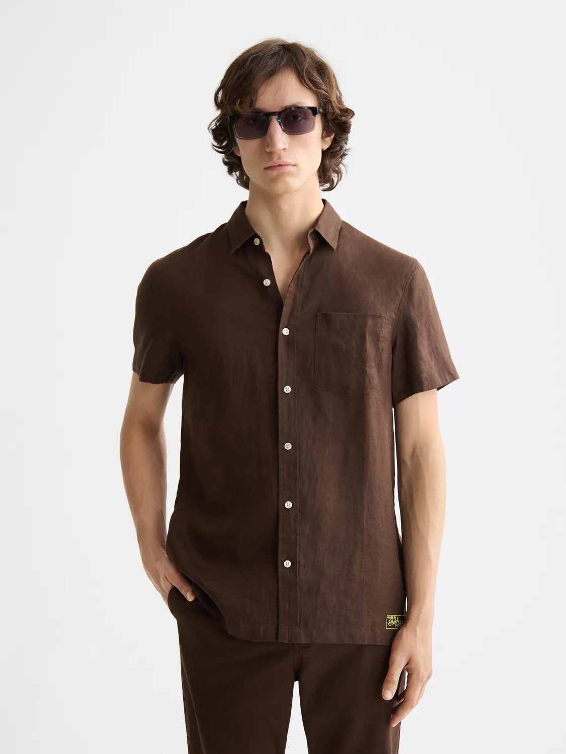 Short sleeved linen shirt sold by Scotch & Soda product image thumbnail 2