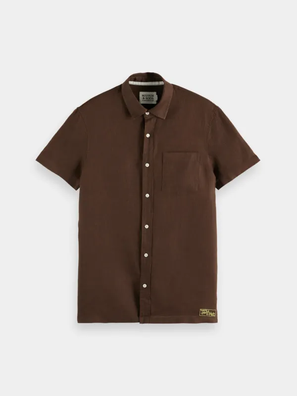 Short sleeved linen shirt sold by Scotch & Soda