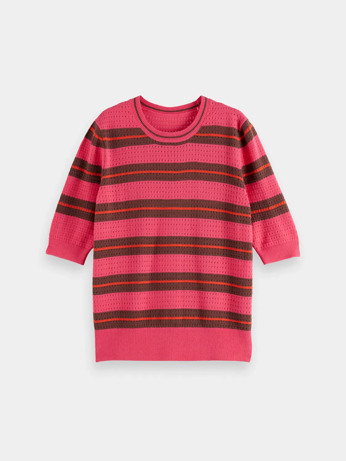 Pointelle short sleeved pullover sold by Scotch & Soda product image thumbnail 2