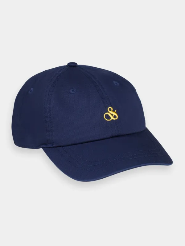 Twill logo embroidery cap sold by Scotch & Soda